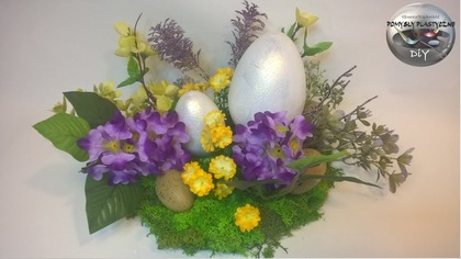 Jak zrobić stroik wielkanocny szybko i łatwo - Pomysły Plastyczne DiY