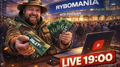 Na żywo ROZDAJE WEJŚCIÓWKI i ploteczki przed targami wędkarskimi RYBOMANIA Poznań 2026