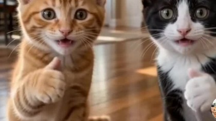 kotki się biją #true #,Cat #love #fun
