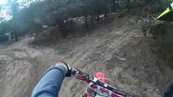 Honda CRF450R Jak NIE podjeżdżać pod górę.... Amator w lesie :-)