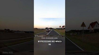 Typowy lewopasowy mistrz prostej  #polskiekierowcy #stopcham