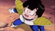 Goku Transforms Into A Super Saiyan.  Dragon Ball Z