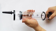 How To Make a mini Electric Cannon from a Syringe