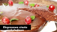 Ekspresowe ciasto czekoladowe z polewą - pyszne, szybkie, tanie.