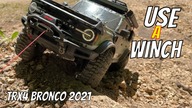 RC Crawler Basic Driving Techniques! Rock obstacles use RC WINCH - TRX4 Bronco 2021