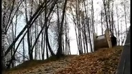 Ruskie dzieciaki i drewniana szpula