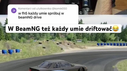 W BeamNG serio każdy umie driftować?  #beamng #drifting #moza #shorts