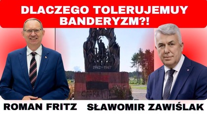 Zhańbiony pomnik w Domostawie - posłowie: Roman Fritz i Sławomir Zawiślak