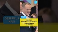 MOCNE! Donald Tusk porównuje Kaczyńskiego do PUTINA #shorts