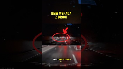 Ślisko + wyprzedzanie  rów  #bmw #dashcam #slisko #wypadek #polskiedrogi