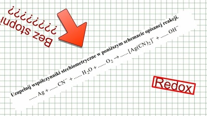 REDOX(ZASADOWY) Ag+CN^(-)+H2O+O2  [Ag(CN)2]^(-)+OH^(-) BEZ STOPNI UTL.