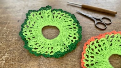 Szydełkowe Scrunchie Krok Po Kroku  Poradnik I Wzór Na Gumki Do Włosów #706