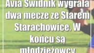 Avia Świdnik wygrała dwa mecze ze Starem Starachowice.  W końcu są młodzieżowcy