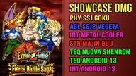EZA Fierce Battle Saga SSJ GOKU, SSJ2 VEGETA, METALCOOLER, MAJIN BUU, NOUVA, ANDROID13 DOKKAN BATTLE