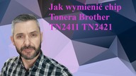 Toner BROTHER TN2411 - Jak wymienić chip? (dotyczy r&oacute;wnież TN2421)