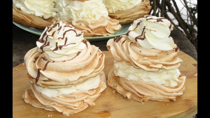 Przepis na HISZPANY , torciki bezowe z bitą śmietaną , proste i przepyszne