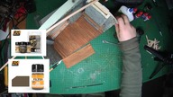 1 shadow box livingroom scala 1/12 painting texture wood #tutorial #poland