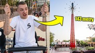 TESTUJE NAJWYŻSZE HUŚTAWKI W DUBAJU *143 METRY* - BOLLYWOOD PARK DUBAJ