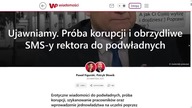Próba korupcji i obrzydliwe SMS-y rektora do podwładnych mp4 686x432