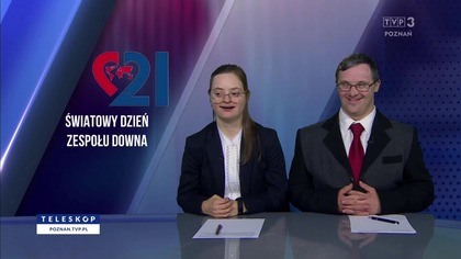 TVP 3 Poznań - Główne wydanie "Teleskopu" z okazji Światowego Dnia Zespołu Downa (21. 03. 2025)