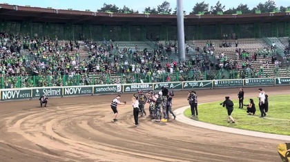 Podziękowania kibiców Falubazu Zielona Góra po meczu z Unią Leszno - 07. 07. 2024r.