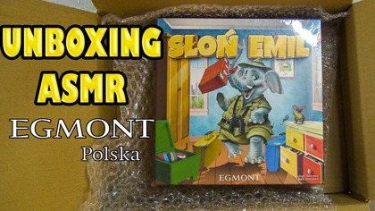 Unboxing ASMR  Słoń Emil  Gra planszowa od Egmontu