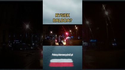 Na czerwonym walczył z cieniem  Kto wygrał?  #ulica #shorts #dziwne #viral
