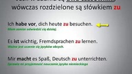 Bezokolicznik z zu i bez zu+ćwiczenia-Angielski to mus, NIEMIECKI TW&Oacute;J PLUS - Niemiecki Grama