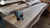 147 Łóżeczko dla dziecka z orzecha włoskiego / Walnut and Maple Baby Crib