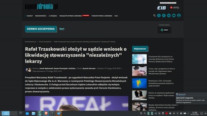 Trzaskowski chce zamknac debaty medyczne