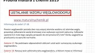 USTALANIE WZORU WĘGLOWODORU.  ZADANIE 17 I 18 MATURALNY CHEMIK 2019 #CHEMIA