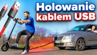 Holowaliśmy samochód hulajnogą