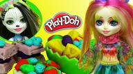 Play Doh  Kolorowe dania Enchantimals  bajki dla dzieci