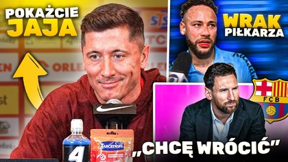 Lewandowski TYMI SŁOWAMI wywołał ciszę Neymar JEST SKOŃCZONY koledzy mają dość! Messi CHCĘ DO BARCY