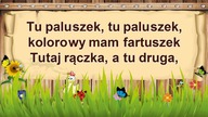 Karaoke dla dzieci Tu paluszek szybko z linią melodyczną