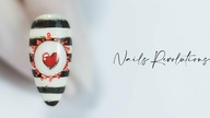 Valentines nails art tutorial step by step / Allepaznokcie Molly Lac