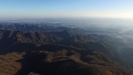 New Year Sunrise from Oyama mountain Kanagawa Japan drone footage