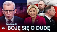 WPADKA ANDRZEJA DUDY.  KWIATKOWSKI GRILLUJE PREZYDENTA.  W TLE PIERWSZA DAMA I NAWROCKI
