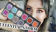 KOLOROWY MAKIJAŻ - DOMINIQUE COSMETICS CELESTIAL STORM + PRISMA GLOW HIGHLIGHTER