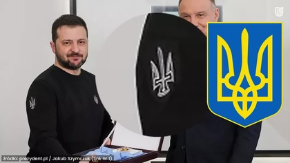 Wołodymyr Zełenski odebrał Order Orła Białego w bluzie OUN-M!