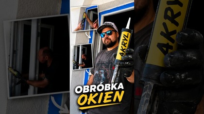 Obróbka okien akrylem ziarnistym-tak robimy to po wymianie! #remont #obróbkaokien #okna #akryl