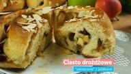 Ciasto drożdżowe zakręcone z jabłkami