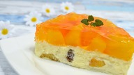 Sernik gotowany z galaretką i brzoskwiniami - Jak zrobić - Smakowite Dania