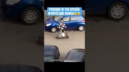 PODOBNO W TEN SPOSÓB WYMYŚLONO ROWER