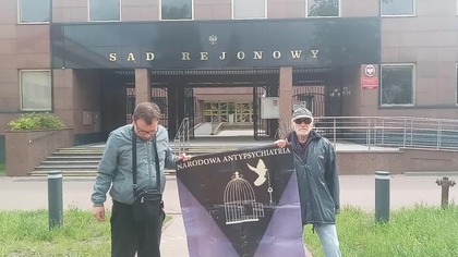 Protest antypsychiatryczny w Wołominie