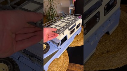 Roof Rack for Blue Nomad Land Rover Series Trophy #rccars #offroad