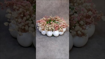 STROIK WIELKANOCNY ZE SKORUPEK JAJ z kanału @diy_art_ideas #shorts #diy #wianki