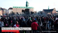 Abdykacja królowej Małgorzaty II.  Duńczycy zbierają się przed parlamentem [KSTV Info]