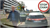 Przepuściła rowerzystę, kierowca Hondy zablokował jej drogę i wysiadł z auta #1492 Wasze Filmy