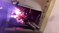 Burning steel in the oven